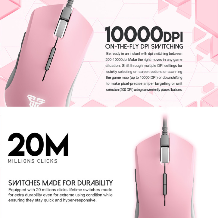 FANTECH X17 Myszka dla graczy 1000DPI RGB Esport Róż FANTECH X17 Myszka dla graczy 1000DPI RGB Esport Róż