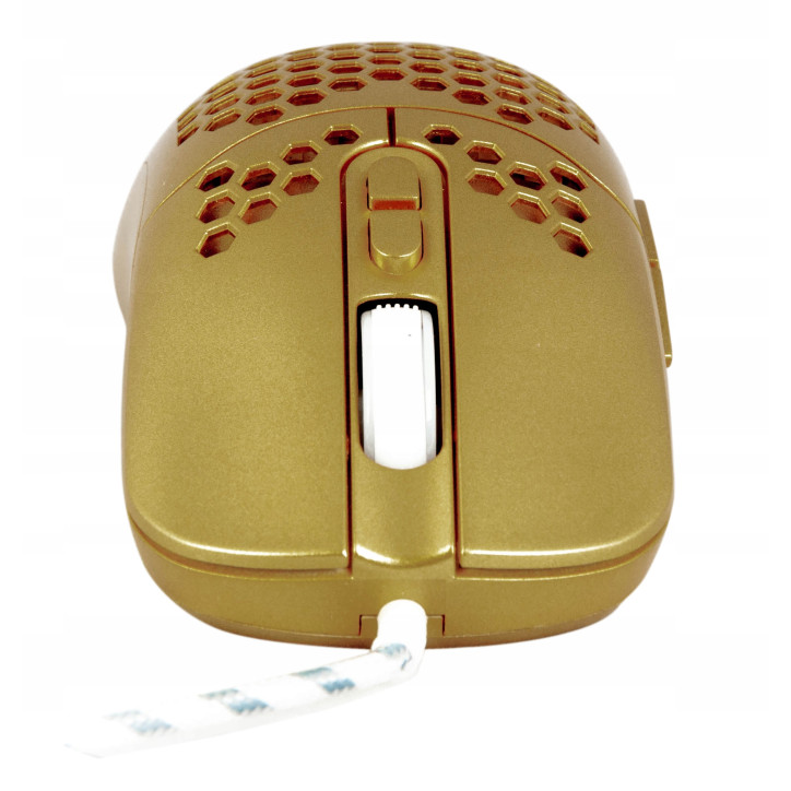 Mysz Gamingowa ULTRA LEKKA RGB LED DLA GRACZA j900 gold Mysz Gamingowa ULTRA LEKKA RGB LED DLA GRACZA j900 gold