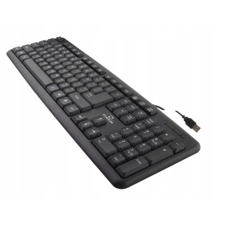 Klawiatura przewodowa Titanum TK101 USB czarna Klawiatura przewodowa Titanum TK101 USB czarna