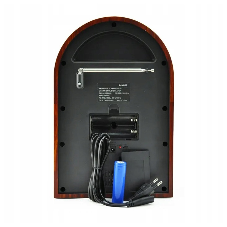 Radio Szafa Vintage FM akumulatorowe z Bluetooth USB Radio Szafa Vintage FM akumulatorowe z Bluetooth USB