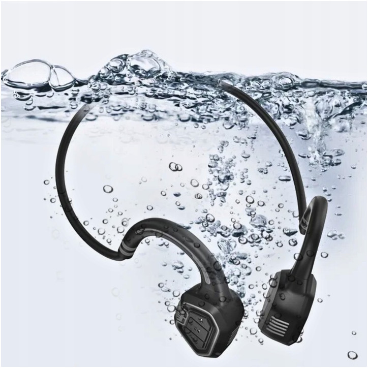 Słuchawki bezprzewodowe kostne wodoodporne pamięć 16GB OPEN EAR do pływania Słuchawki bezprzewodowe kostne wodoodporne pamięć 16GB OPEN EAR do pływania