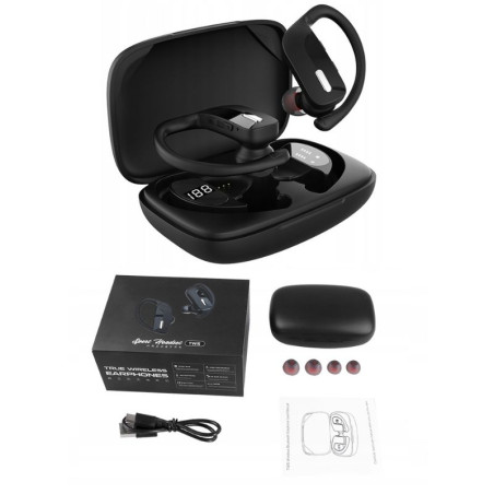 SŁUCHAWKI BLUETOOTH 5.3 SPORTOWE PREMIUM POWERBANK TWS