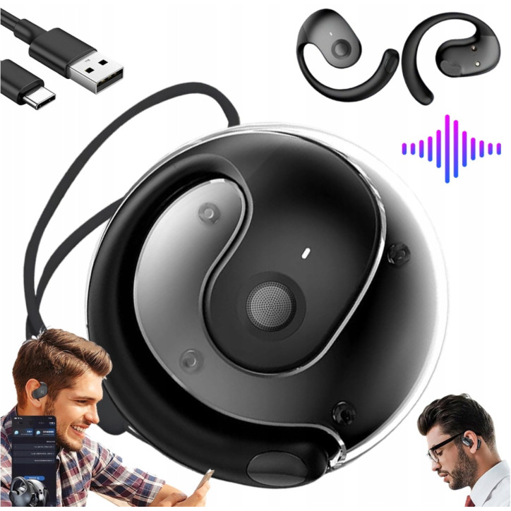 SŁUCHAWKI BEZPRZEWODOWE ZAUSZNE BLUETOOTH 5.3 JM13 SPORTOWE douszne SŁUCHAWKI BEZPRZEWODOWE ZAUSZNE BLUETOOTH 5.3 JM13 SPORTOWE douszne