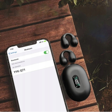 SŁUCHAWKI BEZPRZEWODOWE YYK-Q71 BT 5.3, WODOODPORNE, SPORTOWE, DEEP BASS