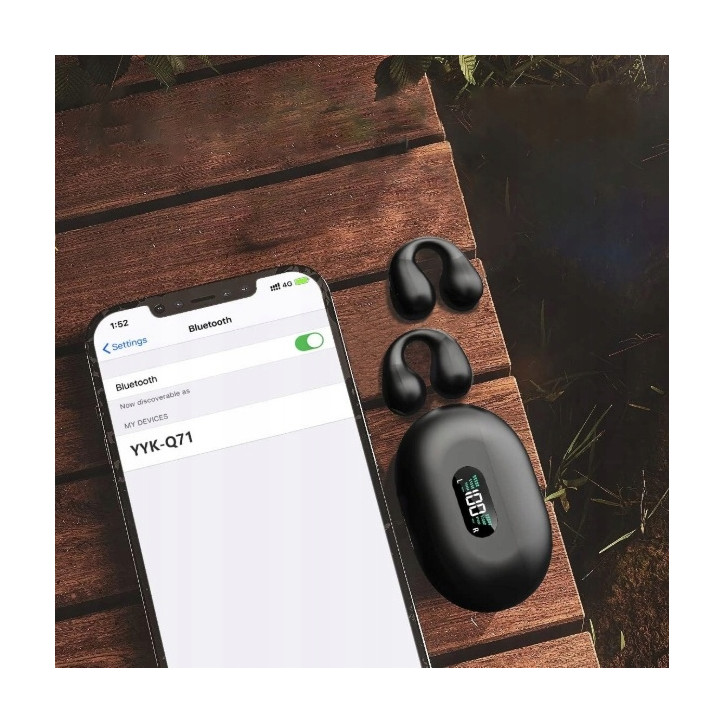 SŁUCHAWKI BEZPRZEWODOWE YYK-Q71 BT 5.3, WODOODPORNE, SPORTOWE, DEEP BASS SŁUCHAWKI BEZPRZEWODOWE YYK-Q71 BT 5.3, WODOODPORNE, SPORTOWE, DEEP BASS