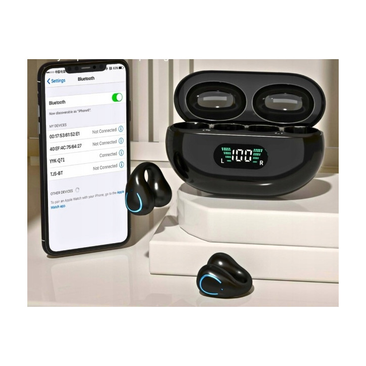 SŁUCHAWKI BEZPRZEWODOWE YYK-Q71 BT 5.3, WODOODPORNE, SPORTOWE, DEEP BASS SŁUCHAWKI BEZPRZEWODOWE YYK-Q71 BT 5.3, WODOODPORNE, SPORTOWE, DEEP BASS