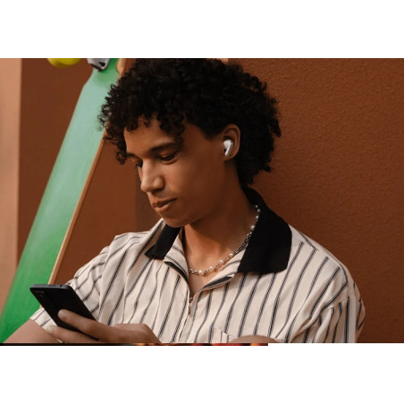 SŁUCHAWKI BEZPRZEWODOWE DOUSZNE ANC + ENC XY 70 Dwa Mikrofony Białe