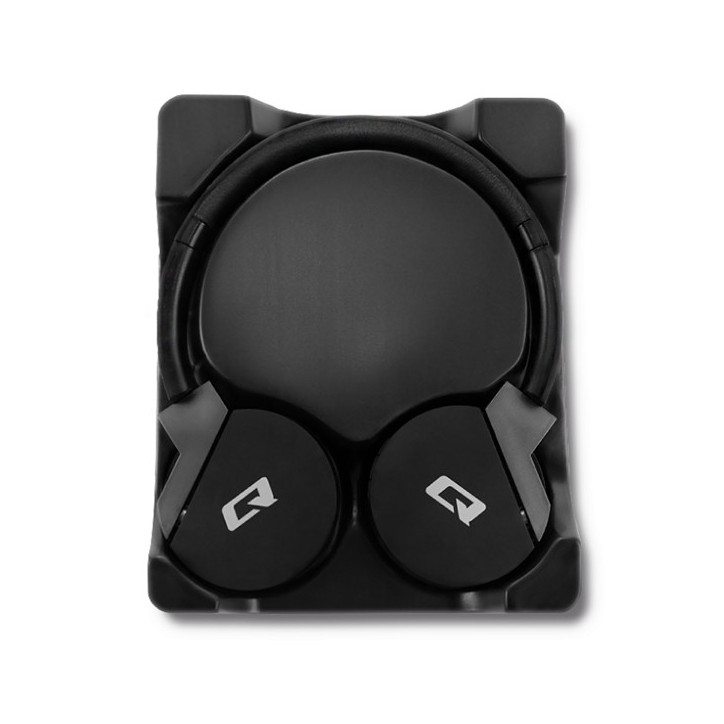 Słuchawki z mikrofonem Qoltec bezprzewodowe nauszne BT Super Bass Czarne Słuchawki z mikrofonem Qoltec bezprzewodowe nauszne BT Super Bass Czarne