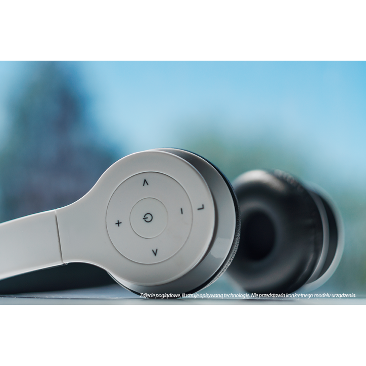 Słuchawki z mikrofonem Qoltec bezprzewodowe nauszne BT Super Bass Czarne Słuchawki z mikrofonem Qoltec bezprzewodowe nauszne BT Super Bass Czarne