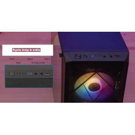 GOTOWY Zestaw komputer do gier GAMINGOWY i5-14400 MSI RTX3050/8GB 32GB 1TB SSD Windows 11 Pro WIFI RGB!